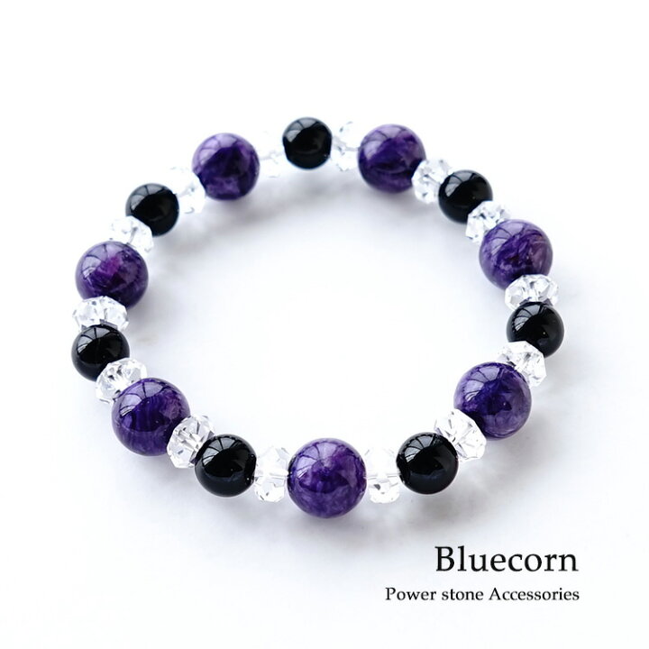 楽天市場】チャロアイト モリオン黒水晶 ブレスレット パワーストーン  