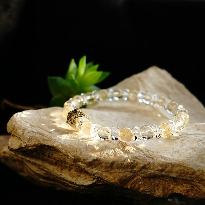 楽天市場】ギベオン隕石 ゴールデンルチルクォーツ シトリン 水晶  