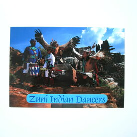 ポストカード 3枚セット ズニ族 インディアンダンス アメリカ 手紙 ネイティブアメリカ おしゃれ セット 雑貨 文具