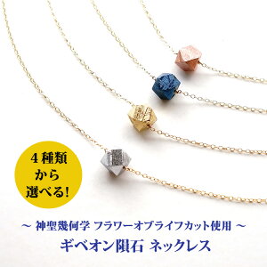 ギベオン隕石 ネックレス 神聖幾何学 フラワーオブライフ パワーストーン 天然石 14KGF【あなたに幸運が届きますように 幸運を招く ギベオン隕石のお守り ネックレス】 メンズ レディース