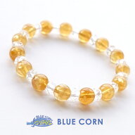 シトリン 水晶 ブレスレット パワーストーン 天然石 【金運アップ 商売繁盛 のパワーストーン シトリンと…