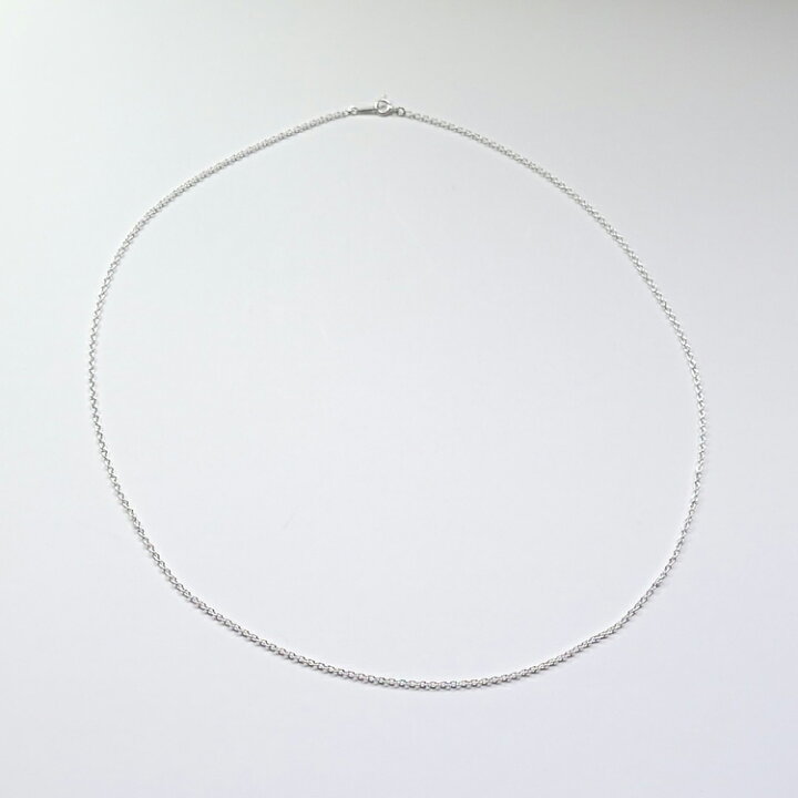 楽天市場】シルバーチェーン 60cm 【あずきチェーン】ネックレス 