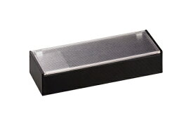 ABS製 千筋スリム型箸箱（アクリル蓋） 黒 53271580 （RHSR702）