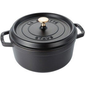 ストウブ ピコ・ココット ラウンド 22cm ブラック（黒） 40509－305 ストウブ（staub）