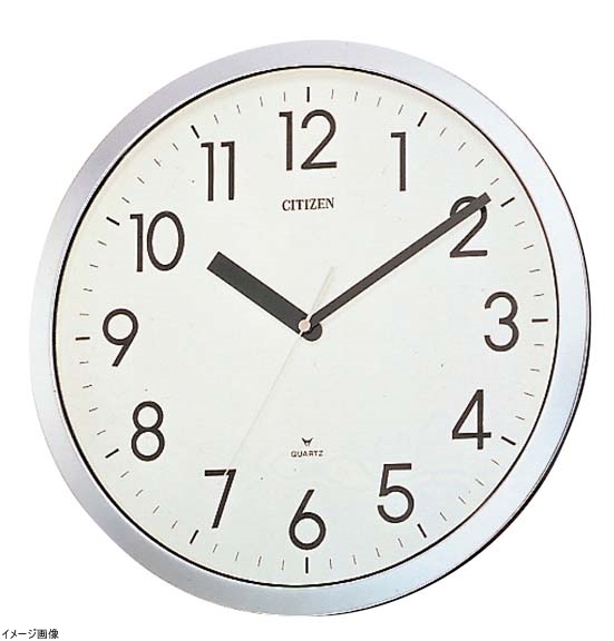 シチズン 掛け時計 アナログ スペイシーM522 強化 防滴 防塵 オフィス
