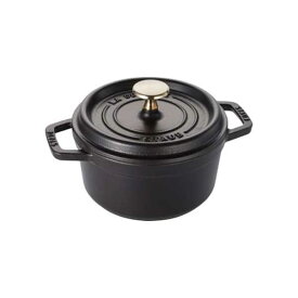 ストウブ staub ココットラウンド 16cm ブラック 40509-480(1101625)