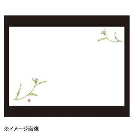 若泉漆器 露草 尺3寸長手テーブルマット(100枚単位)(6月～10月) B-19-58