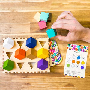 Chroma Cube クロマキューブ 新感覚 思考力パズル 知育玩具 8歳以上 家族で遊べる 誕生日プレゼント 学習ゲーム