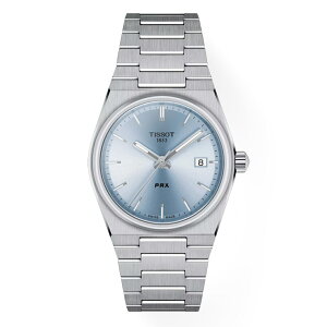 �y�n��97�N���K�X�z�y12�񖳋����z�e�B�\ TISSOT PRX �s�[�A�[���G�b�N�X T137.210.11.351.00 35mm ���C�g�u���[ �����Y �r���v �N�I�[�c ���K�i 2�N�ۏ� �������� ���b�s���O����