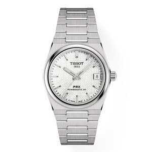 �y�n��97�N���K�X�z�y24�񖳋����z�e�B�\ TISSOT PRX �s�[�A�[���G�b�N�X �p���[�}�e�B�b�N80 T137.207.11.111.00 35mm �z���C�g �� �����Y �r���v �I�[�g�}�e�B�b�N ���K�i 2�N�ۏ� �������� ���b�s��