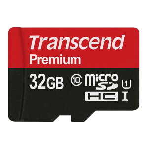 �����f�� Transcend microSDHC�J�[�h 32GB Class10 UHS-I�Ή� �ϊ��A�_�v�^���� TS32GUSDCU1