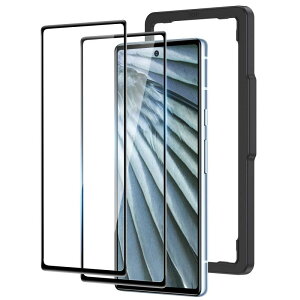 NIMASO �K���X�t�B���� Google Pixel 7A �p �����K���X �t�� �ی�t�B���� �w��h�~ �����ߗ� �Ռ��z�� 2������ �T�C�Y���� �\��t���ȒP �O�[�O���s�N�Z��7a �Ή� NSP23G697