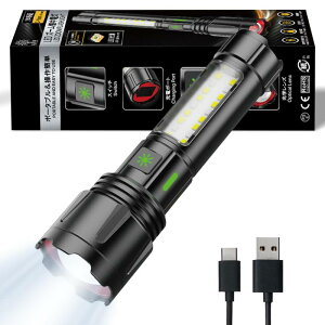 LUTW �����d�� LED ���� �[�d�� �h�� �R�p �y2025�����^ �ŋ�2000lm�zType-C USB�[�d�� �n���f�B���C�g COB��Ɠ� IPX45�h�� 5���[�h���� �u����� �Y�[���� �X�}�[�g�}�����M �A���~�����ϏՌ� ���]��