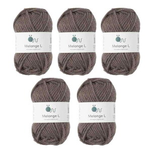 ���E�[�� knitworm �ю� 5�ʃZ�b�g Melange L �������W�ɑ� �ɑ� 30g(45m) �E�[��60�� �A�N����40��