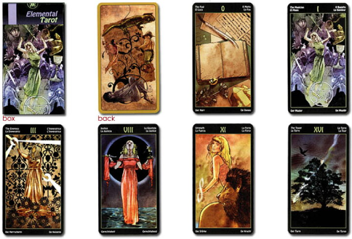 楽天市場】【タロットカード】エレメンタル・タロットElemental Tarot 