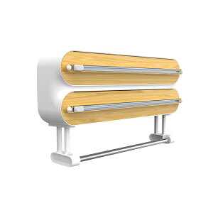 ラップカッター ラップケース ラップカッター ラップカット 木製 ラップホルダー クッキングシート キッチン アルミホイルケース 双方向切断 冷蔵庫 おしゃれ 北欧風 シンプル キッチン収