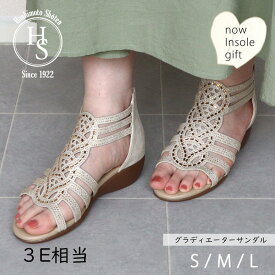 ★最大1000円OFF! グリッター グラディエーターサンダル レディース 3cm ヒール3センチ 3E 相当 ぺたんこ 歩きやすい かかと付き サマーブーツ キラキラ