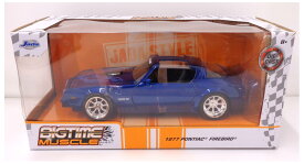 【中古】 その他 スケールミニカー(1/8～1/35) Jada 1/24 1977 PONTIAC FIREBIRD トランザムブルー 【B】 ※外箱のみ開封・本体未使用・外箱に若干の傷みあり・防犯タグ貼付け・商品の性質上多少の塗装ムラ等はご容赦ください