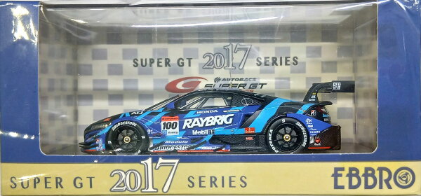 【中古】 その他   スケールミニカー(1/43)  エブロ 45515 SUPER GT GT500 2017 RAYBRIG NSX-GT No.100  【C】  開封済/外箱、ケース傷み