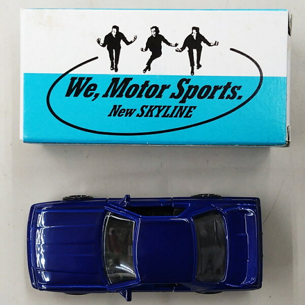 【中古】 タカラトミー   トミカ  アイアイアド特注 We,Motor Sports. NEW SKYLINE 1/62 ニッサン スカイライン GTS-R(ブルー)  【D】  ※内容物は画像の通りです※傷・使用感有※外箱傷み大※塗装難有※経年劣化による傷み有