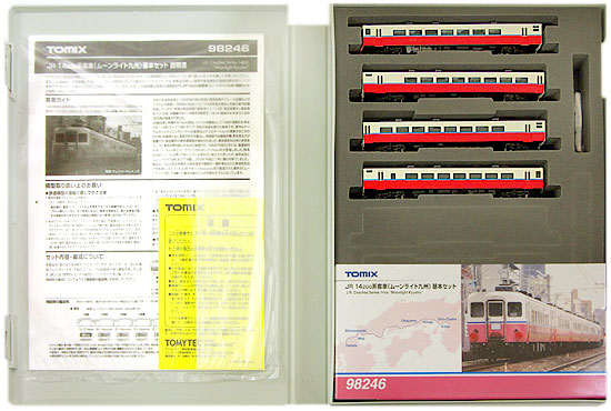 鉄道模型 Nゲージ 中古 TOMIX 98246 A 14-200系客車 テレビで話題 超歓迎された 4両基本セット ムーンライト九州 JR