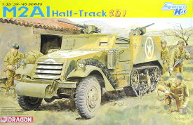 【中古】ドラゴン/プラモデル　1/35　WW.II　アメリカ陸軍M2/M2A1ハーフトラック【B】※未組立・外箱に少しの傷みと汚れあり