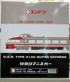 【中古】HOゲージ エンドウ EI0041 小田急 3100形 NSE 初期車 冷房強化後 フル 11両セット 【A´】 外スリーブ傷み（破れあり）　外箱傷み　メーカーエラー対策済