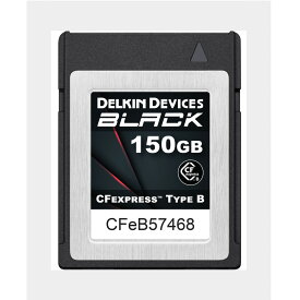 【当店オススメ】デルキン Delkin BLACK CFexpress Type B 150GB メモリーカード DCFXBBLK150 最低持続書込み速度 1530MB/s cfexpress typeb pslc フラッシュメモリ 6k 8k 動画撮影 nikon canon fujifilm