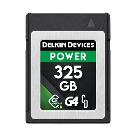 デルキン Delkin POWER CFexpress Type B G4 325GB メモリーカード DCFXBP325G4 最低持続書込み速度 805MB/s 最大書込み速度:1700MB/s cfexpress typeb 6k 8k 動画撮影 nikon canon fujifilm