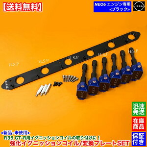RB25DE RB25DET NEO6��p R35 GT-R �C�O�j�b�V�����R�C�� 6�{ ��t�p �ϊ��v���[�g �Z�b�g �u���b�N �u���[ �X�J�C���C�� ENR34 ER34 ���[���� GC35 GCC35 GNC35