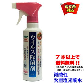 (あす楽)次亜塩素酸水 スプレー ウイルス除菌剤 250ml 日本製 :hst:04