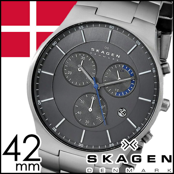 楽天市場】スカーゲン SKAGEN 腕時計 時計 メンズ グレー SKW6077 人気 