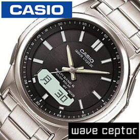 カシオウェーブセプター腕時計 CASIOWAVE CEPTOR時計 CASIO WAVE CEPTOR 腕時計 カシオ ウェーブセプター 時計 ソーラー電波腕時計 MULTIBAND6 メンズ ブラック WVA-M630D-1AJF プレゼント ギフト 新生活 父の日