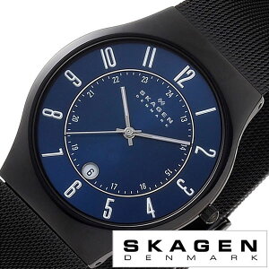 �X�J�[�Q�� SKAGEN �r���v ���v �����Y �u���[ T233XLTMN �l�C �V�� �u�����h �h�� �X�e�����X �x���g �V���o�[ �u���b�N �ގ� �U�� �v ���q �v���[���g �M�t�g