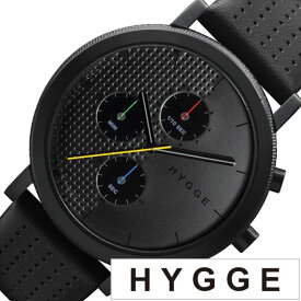 ヒュッゲ 腕時計 HYGGE 時計 ヒュッゲ 時計 HYGGE 腕時計 2204 メンズ レディース ブラック HGE020003 正規品 人気 ブランド 防水 革 レザー ペアウォッチ ユニセックス デザイナーズウォッチ ファッション プレゼント ギフト 新生活 新社会人 母の日 父の日