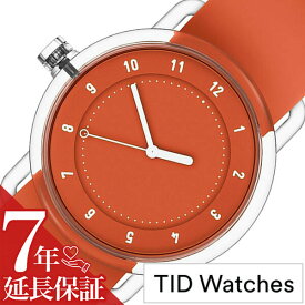 ティッドウォッチズ 腕時計 TIDwatches 時計 ティッド ウォッチズ 時計 TID watches 腕時計 ナンバースリー NO3 メンズ レディース オレンジ TID03-38OR 正規品 人気 クリア ラバー 夏 ティッドウォッチシンプル おしゃれ カスタム 新生活 新社会人