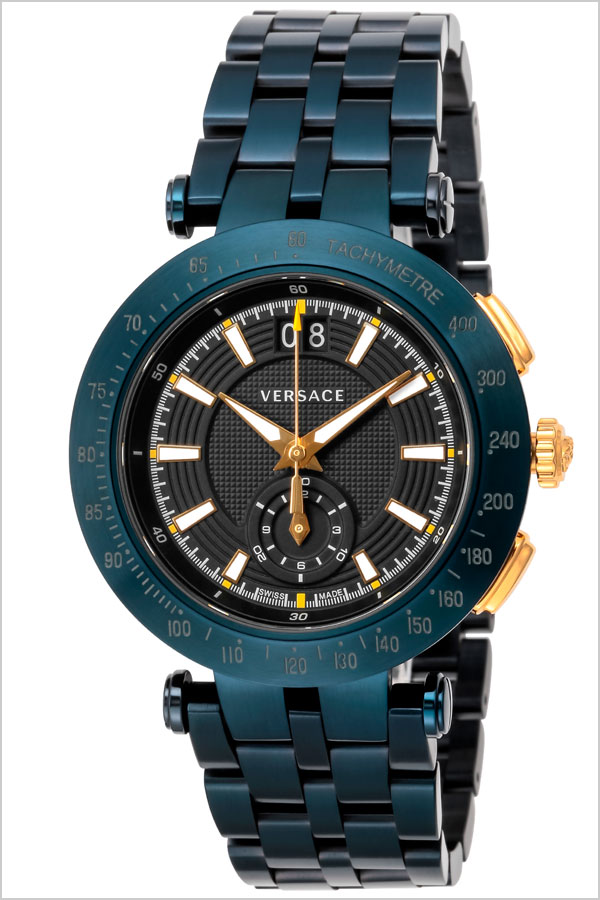カラー ヴェルサーチ VERSACE V-RACESPORT クオーツ メンズ 腕時計