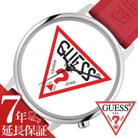 ゲス 腕時計 GUESS 時計 GUESS 腕時計 ゲス 時計 ハリウッド Hollywood メンズ レディース腕時計 ホワイト V1003M3 人気 ブランド 防水 ファッション レッド シリコン ペアウォッチ プレゼント ギフト 新生活 新社会人 新生活 新社会人