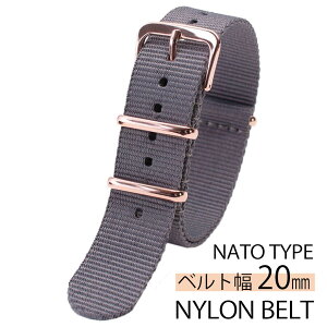 iC ig[ ւxg rv xg NYLON NATO BELT rvxg voh O[ 20mm Y fB[X jp BT-NYL-GY-RG-20 i  rWJW AEghA ~^[ x 