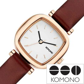 KOMONO 時計 KOMONO 腕時計 コモノ 時計 マネーペニー MONEYPENNY レディース ホワイト KOM-W1234 高校生カップル 彼氏 彼女 お揃い リンクコーデ かわいい おしゃれ 革 レザー ベルト シンプル 四角 スクエア ブランド プレゼント ギフト 母の日