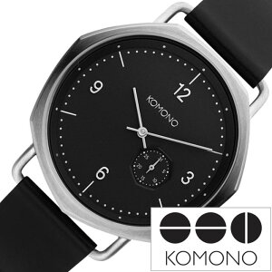 お買い物マラソン27日9:59迄【店内全品P2倍】コモノ 腕時計 KOMONO 時計 オルソン ORSON レディース ブラック KOM-W4155 高校生カップル 彼氏 彼女 お揃い リンクコーデ かわいい おしゃれ 革 レザー