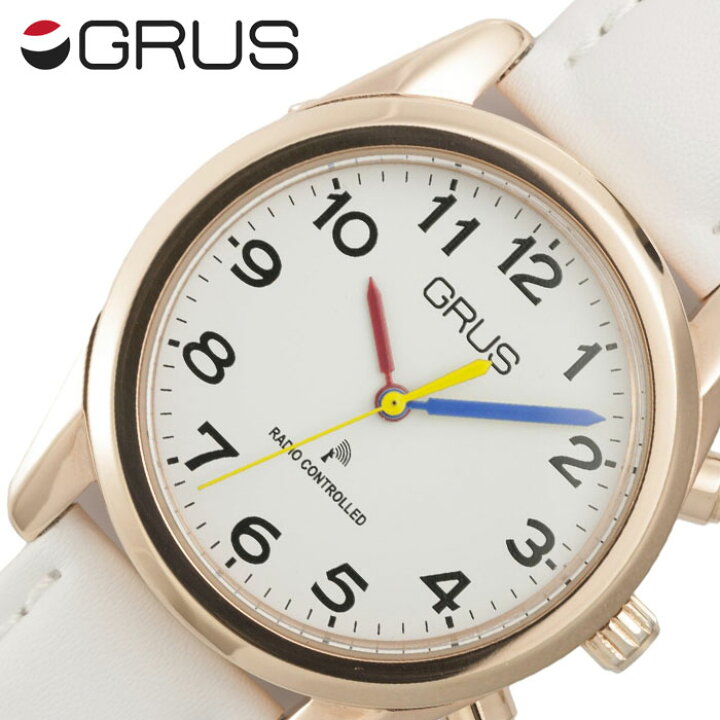 楽天市場 グルス 腕時計 Grus 時計 音声で時刻を知らせるボイス電波腕時計 メンズ レディース ホワイト Grs003 05 人気 ブランド ボイス 電波時計 ボイスウォッチ トーキングウォッチ 音声報知機能全盲 弱視者 盲目 視覚障がい者用 年配 話す プレゼント ギフト 新社会人