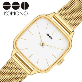 【10%OFF 1298円引】コモノ 腕時計 KOMONO 時計 ケイト ロイヤル KATE ROYAL レディース ホワイト KOM-W4254 人気 ブランド おすすめ ファッション カジュアル おしゃれ 個性的 シンプル シック プレゼント ギフト 新社会人 母の日 新生活 新社会人