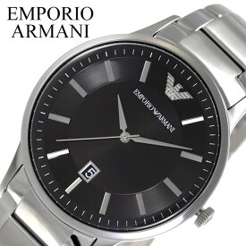 EMPORIO ARMANI 腕時計 エンポリオ アルマーニ 時計 レナート Renato メンズ 腕時計 ブラック AR11181 人気 ブランド ファッション おしゃれ カジュアル フォーマル スーツ ビジネス カレンダー シンプル プレゼント ギフト 新社会人 父の日