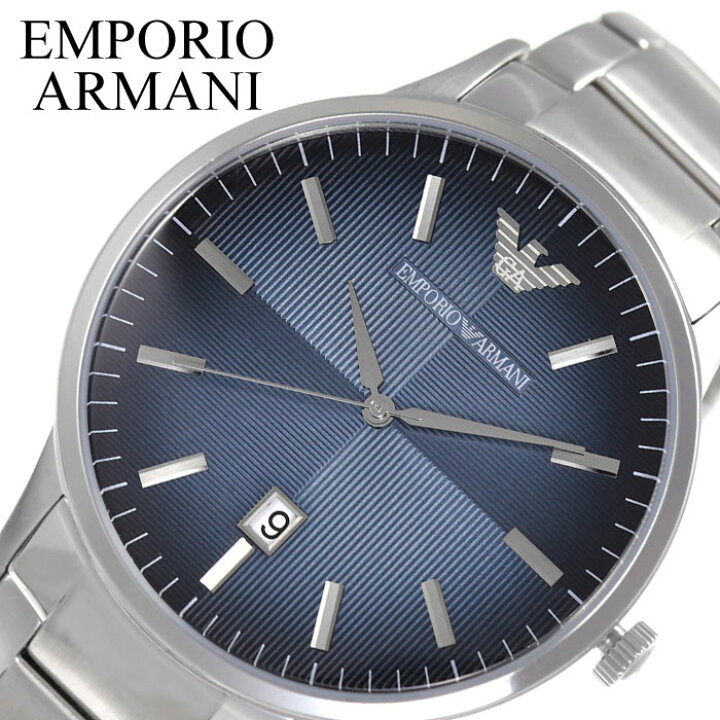楽天市場 Emporio Armani 腕時計 エンポリオ アルマーニ 時計 レナート Renato メンズ 腕時計 ネイビー Ar111 人気 ブランド ファッション おしゃれ カジュアル フォーマル スーツ ビジネス カレンダー シンプル プレゼント ギフト 新社会人 バレンタイン 腕時計専門
