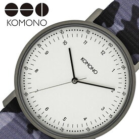 【10%OFF 1628円引】コモノ 腕時計 KOMONO 時計 ルイス LEWIS メンズ レディース ホワイト KOM-W4082 人気 ブランド 正規品 ラウンド 丸型 おしゃれ シンプル ファッション 流行 トレンド カップル おそろい ペア 記念日 バースデー プレゼント ギフト 新生活 新社会人