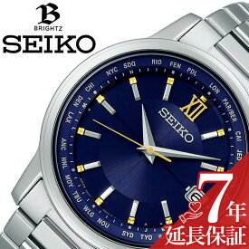 セイコー 腕時計 SEIKO 時計 ブライツ エターナルブルーリミテッドエディション BRIGHTZ Eternal Blue メンズ ブルー SAGZ109 人気 ブランド おすすめ おしゃれ かっこいい 防水 ソーラー 電波 チタン メタル ブルームーン プレゼント ギフト 新生活