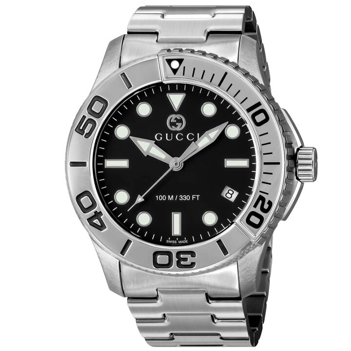 楽天市場】GUCCI 腕時計 グッチ 時計 ダイバー DIVER メンズ ブラック 