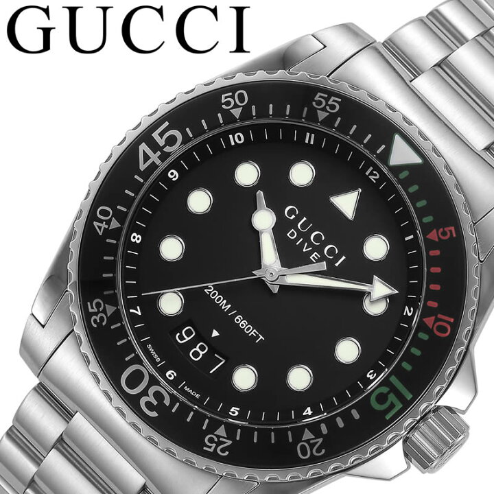 楽天市場】GUCCI 腕時計 グッチ 時計 ダイブ DIVE メンズ ブラック 