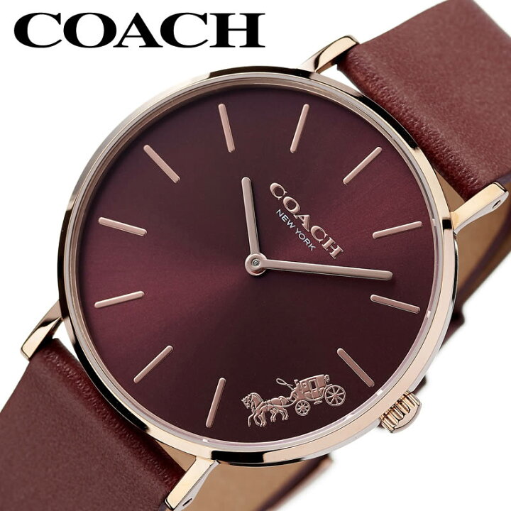 楽天市場】COACH 腕時計 コーチ 時計 ペリー PERRY レディース レッド 